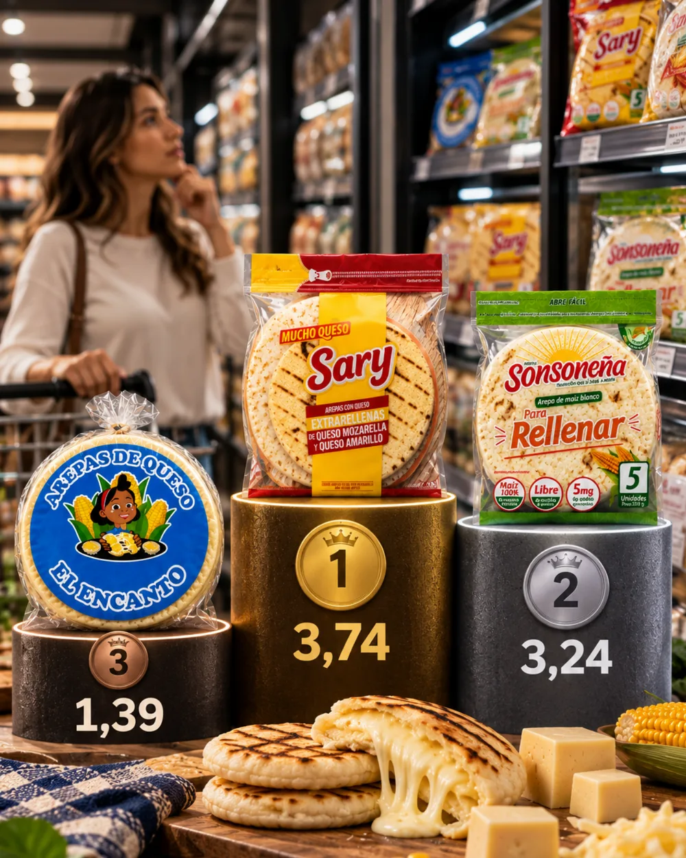 Hecho 04: Arepas El Encanto obtiene 1,39 sobre 4,00 en la Matriz de Perfil Competitivo frente a 3,74 del líder y 3,24 del retador