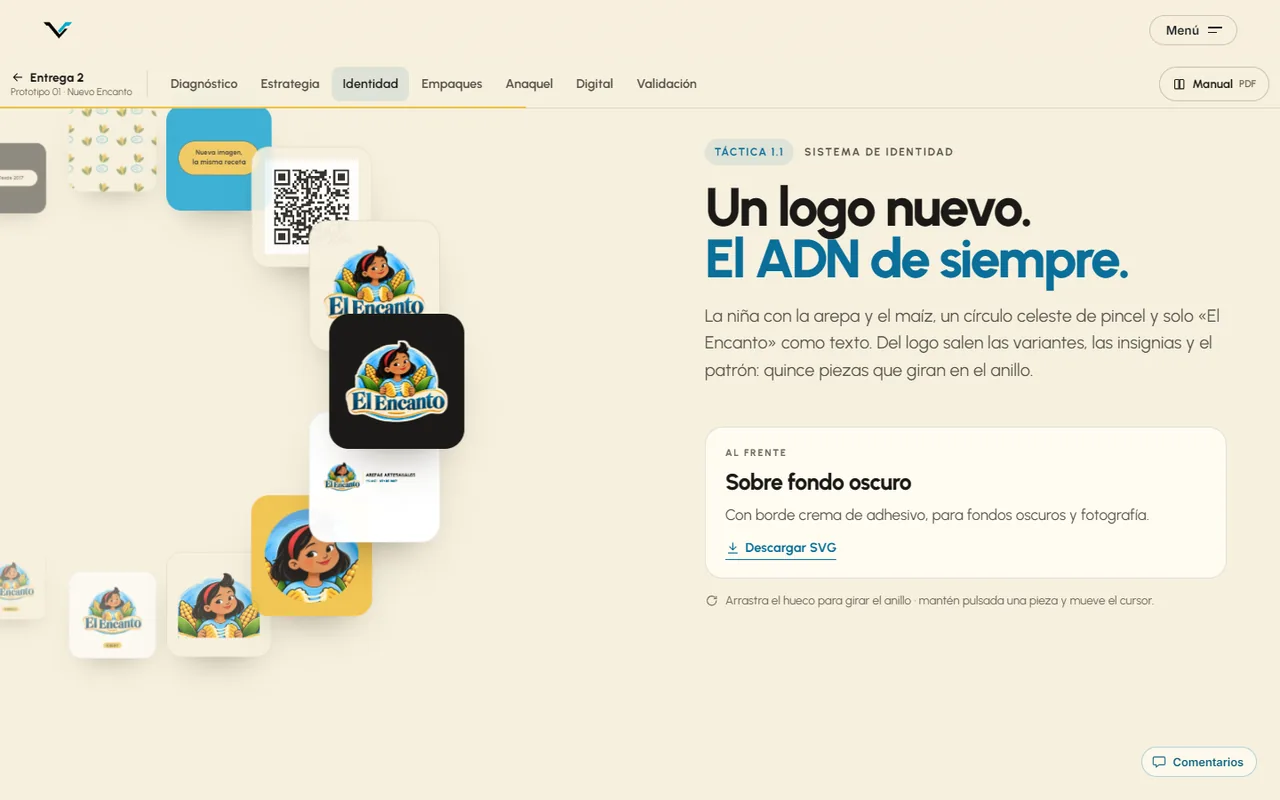 Sistema de identidad: logo y variantes